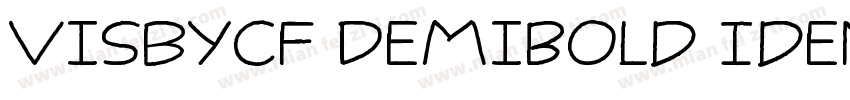 VisbyCF DemiBold Identity H字体转换